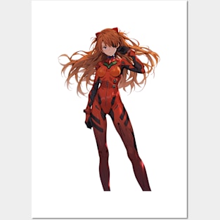 Asuka Langley Soryu evangelion Illustration 6 Posters and Art